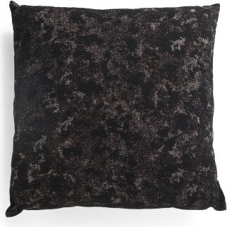24x24 Distressed Wool Blend Solid Pillow