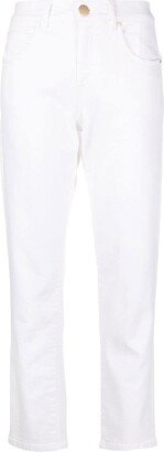 Tapered Stretch-Cotton Trousers