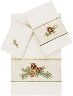 Pierre 3-Piece Embellished Towel - Cream