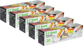 E-z Board Disposable Plastic Cutting Board, Pack of 5, 20 Square Feet Each