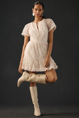 The Somerset Collection by Anthropologie The Somerset Mini Dress: Floral Appliqué Edition