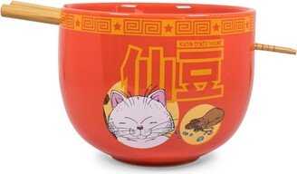 Just Funky Karin Japanese Dinnerware Set | 16-Ounce Ramen Bowl and Chopsticks