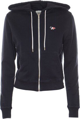 Zip-Up Long-Sleeved Hoodie