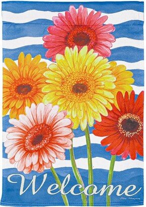 Spring Gerbera Bouquet Garden Suede Flag 12.5 x 18 Inches Indoor Outdoor Decor