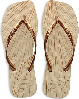 havianas Women's Slim Square Toe Slip On Thong Sandals