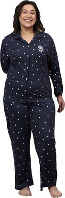 Instafab Plus Women Printed Full Sleeve Night Suit