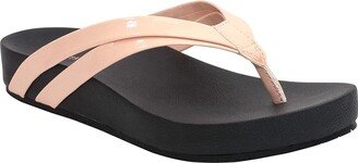 Revitalign Sandy Seas Flip-Flop (Patent Pink) Women's Shoes