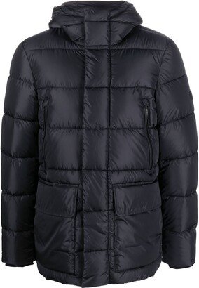 Hooded Padded Jacket-BL