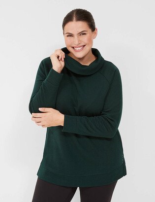 Livi Cowlneck Textured Pullover-AA