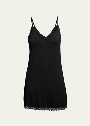 Feathers Lace-Trim Chemise