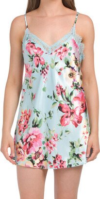 TJMAXX Larissa Satin Floral Chemise For Women