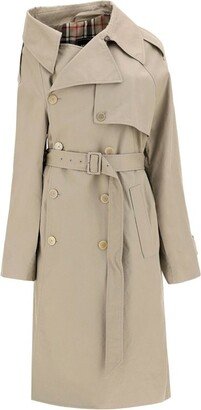 One-Shoulder Trench Coat