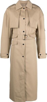 Elinor single-breasted trench coat