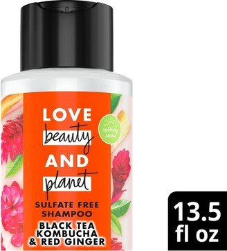 Love Beauty and Planet Black Tea Kombucha & Red Ginger Sulfate Free Shampoo - 13.5 fl oz