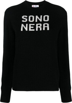 Intarsia-Knit Crew-Neck Jumper-AA