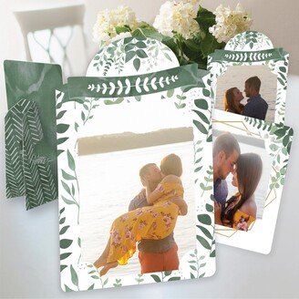 Big Dot Of Happiness Boho Botanical Greenery Party 4x6 Picture Display Paper Photo Frames 12 Ct