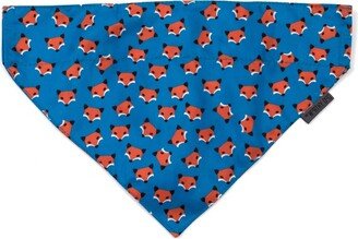 The Worthy Dog Foxy Slide-On Bandana Collar Accessory - Teal - L