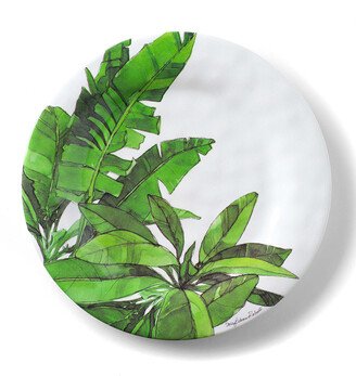 Bamboo Table Flamingo Tropics Shatter-Resistant Bamboo Salad Plates, Set of 4