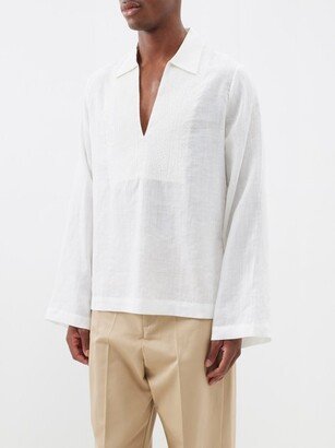 Omar Embroidered V-neck Shirt