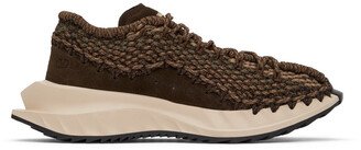 Brown Outdoor Crochet Sneakers