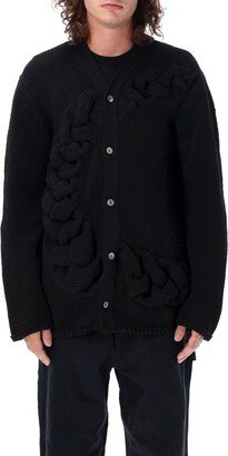 Braid Detailed Buttoned Cardigan