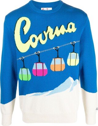 Courma Ski intarsia-knit jumper