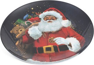 Santa Magic Black Serving Platter