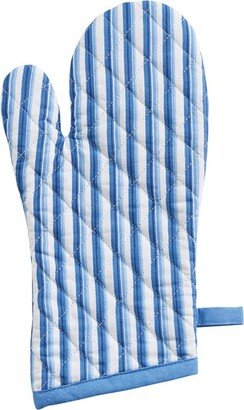 Park Designs Patricia Heaton Home Blue Florals And Flitters Stripe Oven Mitt