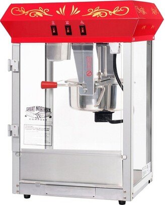 Great Northern Popcorn 8 oz. Electric Classic Style Countertop Popcorn Machine - Red