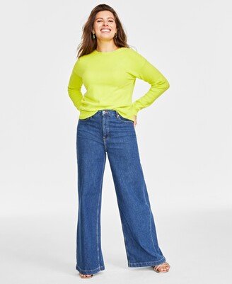 On 34th Women's Crewneck Sweater, Created for Macy's