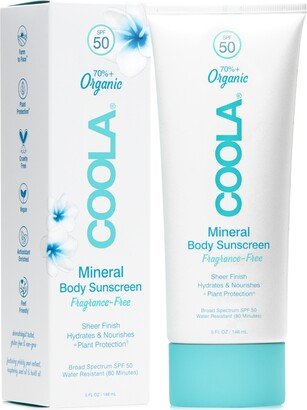 Fragrance-Free Mineral Body Sunscreen Spf 50, 5-oz.