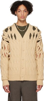 SSENSE Exclusive Beige Basket Cardigan