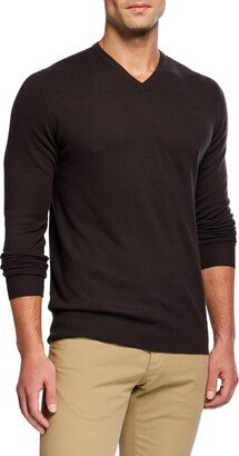 Men's Scollo V-Neck Superlight Baby Cashmere Sweater