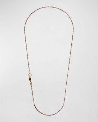 Marco Dal Maso Rose Gold Plated Silver Necklace with Polished Chain, 22L