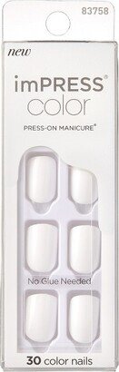 KISS Products KISS imPRESS Color Press-On Fake Nails - Frosting - 30ct