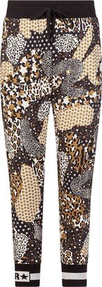 Mix-Print Track Pants