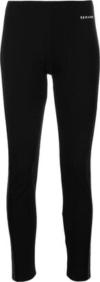 ERMANNO FIRENZE Logo-Embroidered High-Waist Leggings