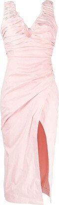 Ivy ruched midi dress