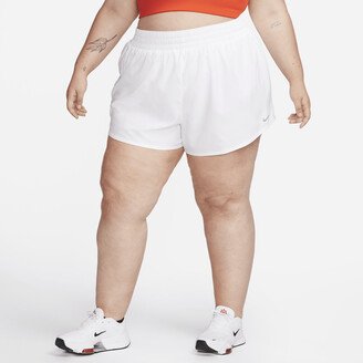 Women's Dri-FIT One High-Waisted 3 Brief-Lined Shorts (Plus Size) in White