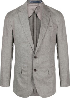 Wool Single-Breasted Blazer-AA