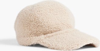 Shearling baseball cap