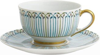 Haviland & Parlon Jardin Teacup & Saucer Set