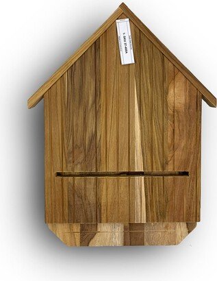 Teak Bat House - Box Made Of Reforested Sustainable Teak