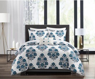 Miley Floral Medallion 8-Piece Comforter Set - King Size