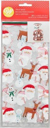 20ct Santa Snowman Favor Bags