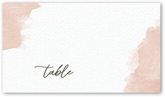 Wedding Place Cards: Soft Blush Wedding Place Card, Beige, Placecard, Matte, Signature Smooth Cardstock