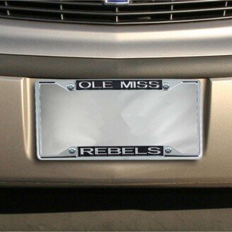 Stockdale Black Mississippi Rebels Glitter License Plate Frame