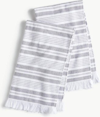 Blue Loom Parker Stripe Kitchen Towel, Set of 2