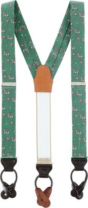 The Golf Dream Silk Button End Suspenders