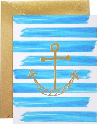 meant to be sent 8ct Striped Anchor Notecards